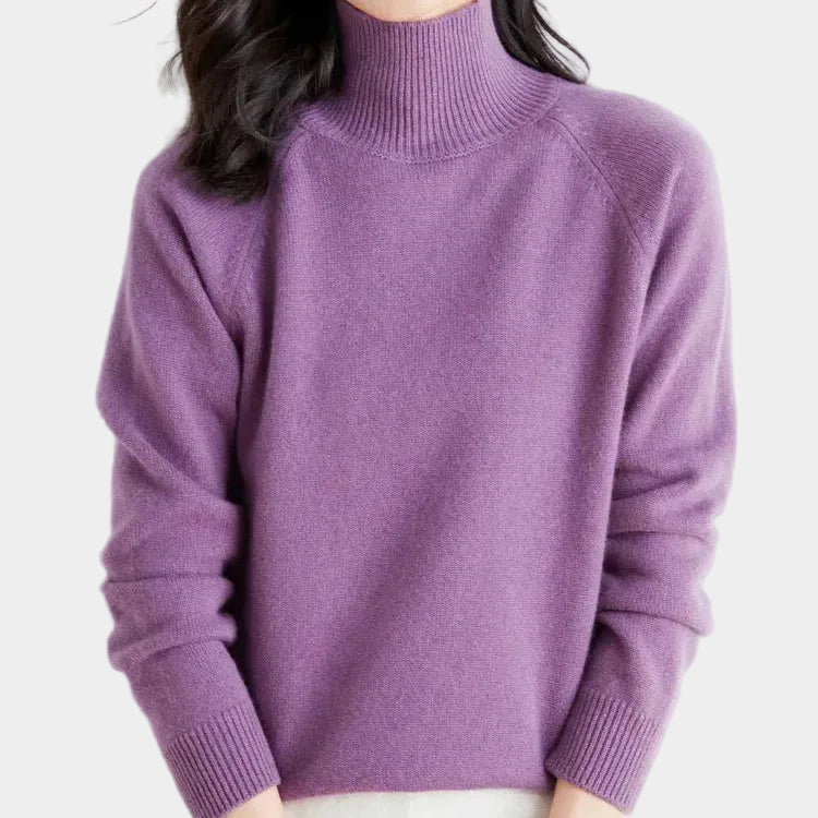 Lightweight Mock Neck  Women's Sweater