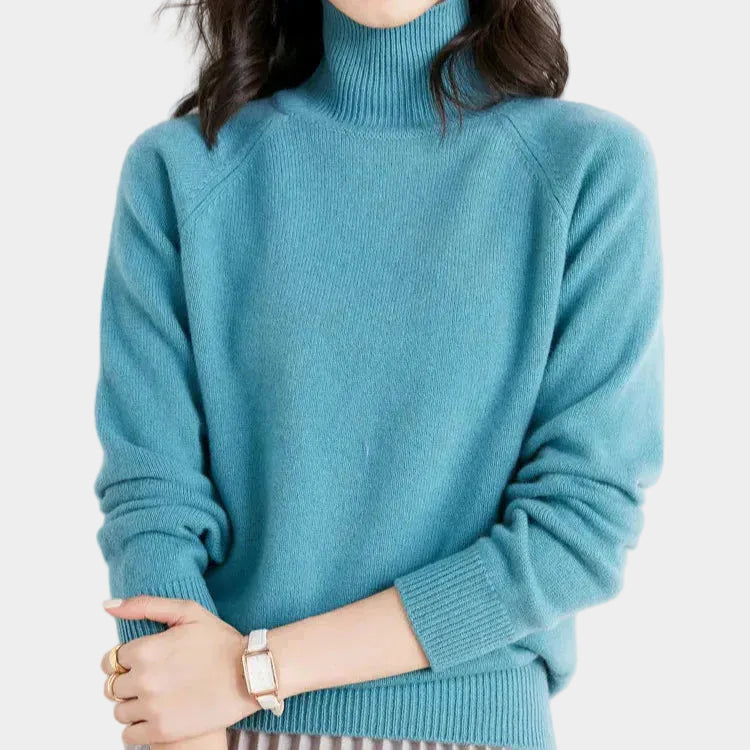 Lightweight Mock Neck  Women's Sweater