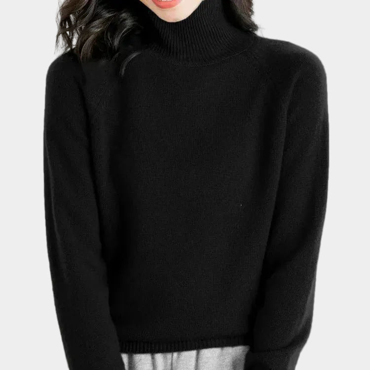 Lightweight Mock Neck  Women's Sweater