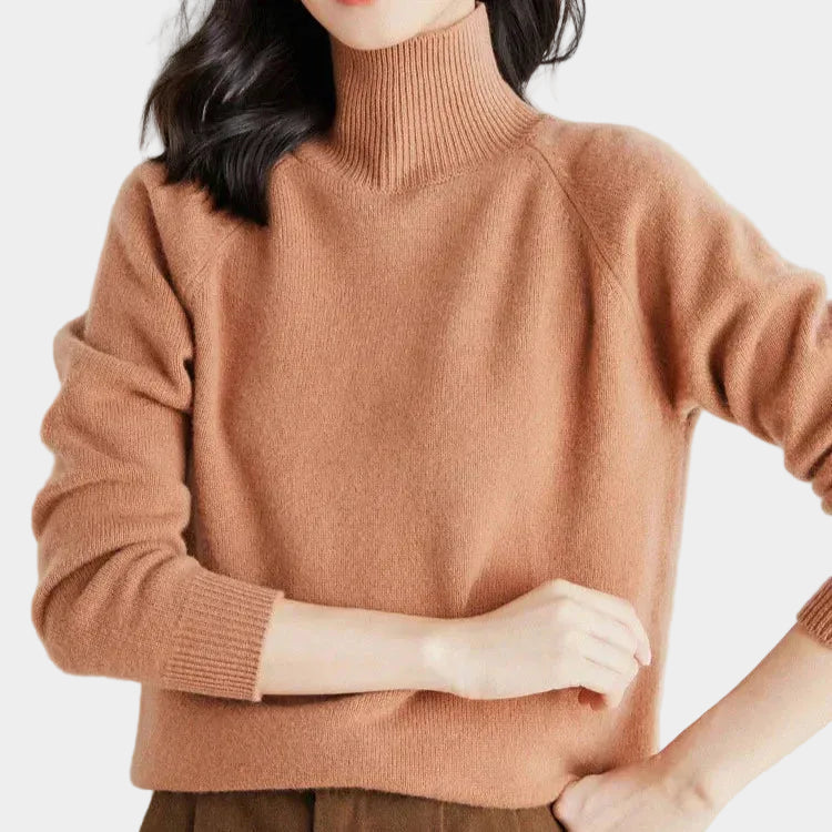 Lightweight Mock Neck  Women's Sweater