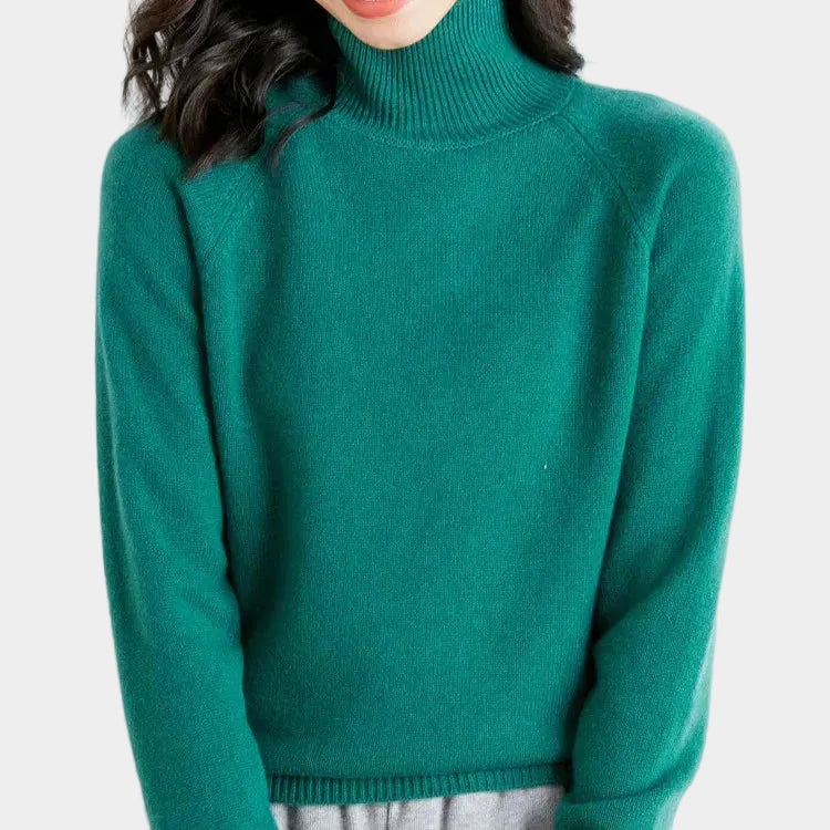 Lightweight Mock Neck  Women's Sweater