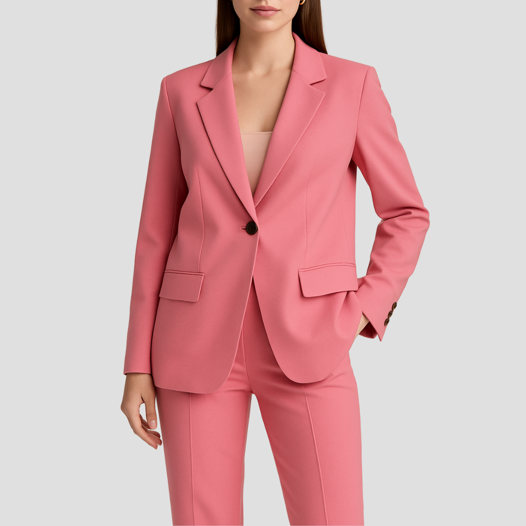 Modern Women's Suit Set – Tailored Blazer and Slim Trousers