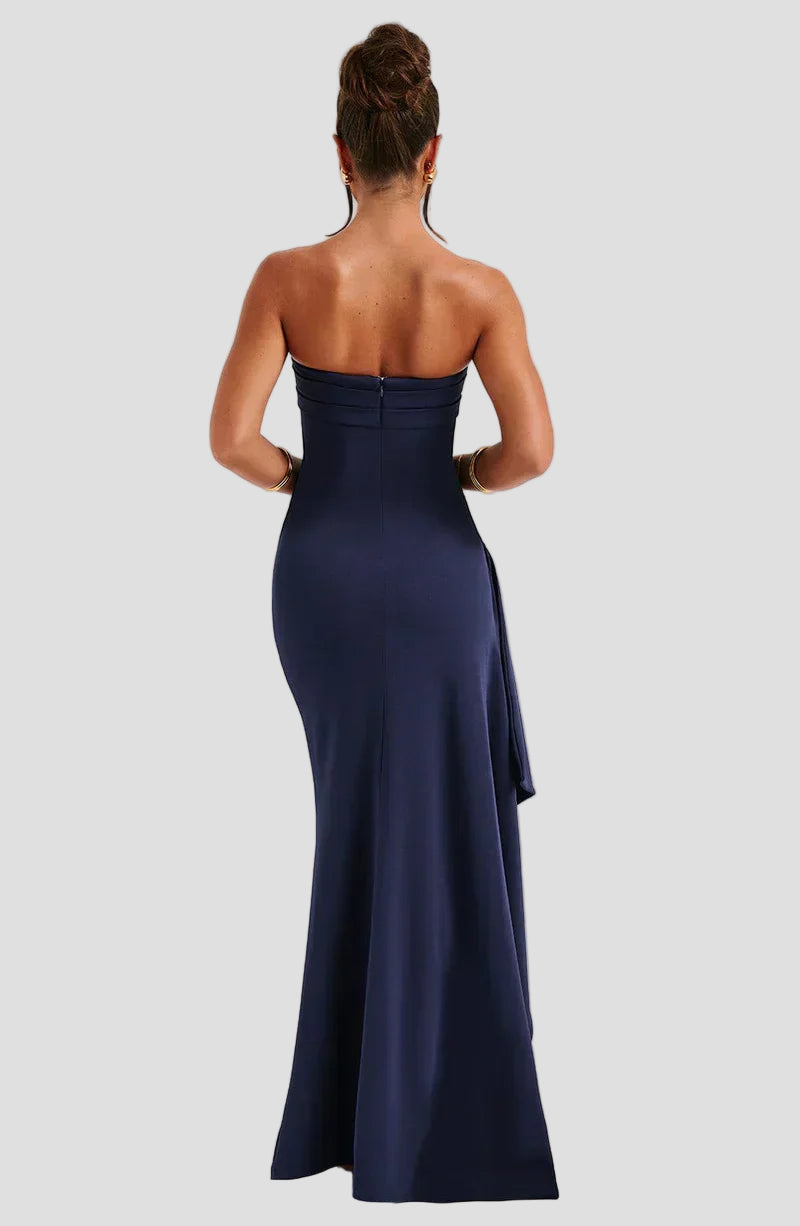 Off-Shoulder Twisted Maxi Dress