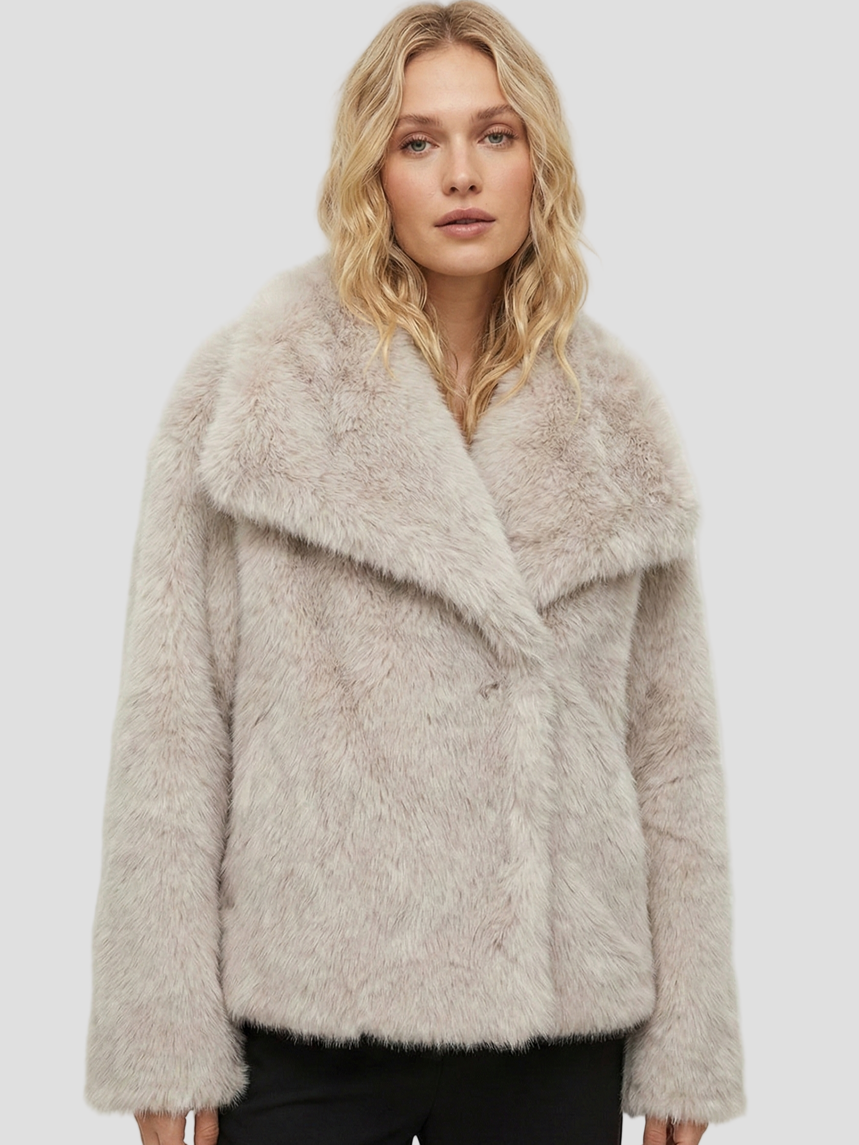 Oversized Faux Fur Coat for Women