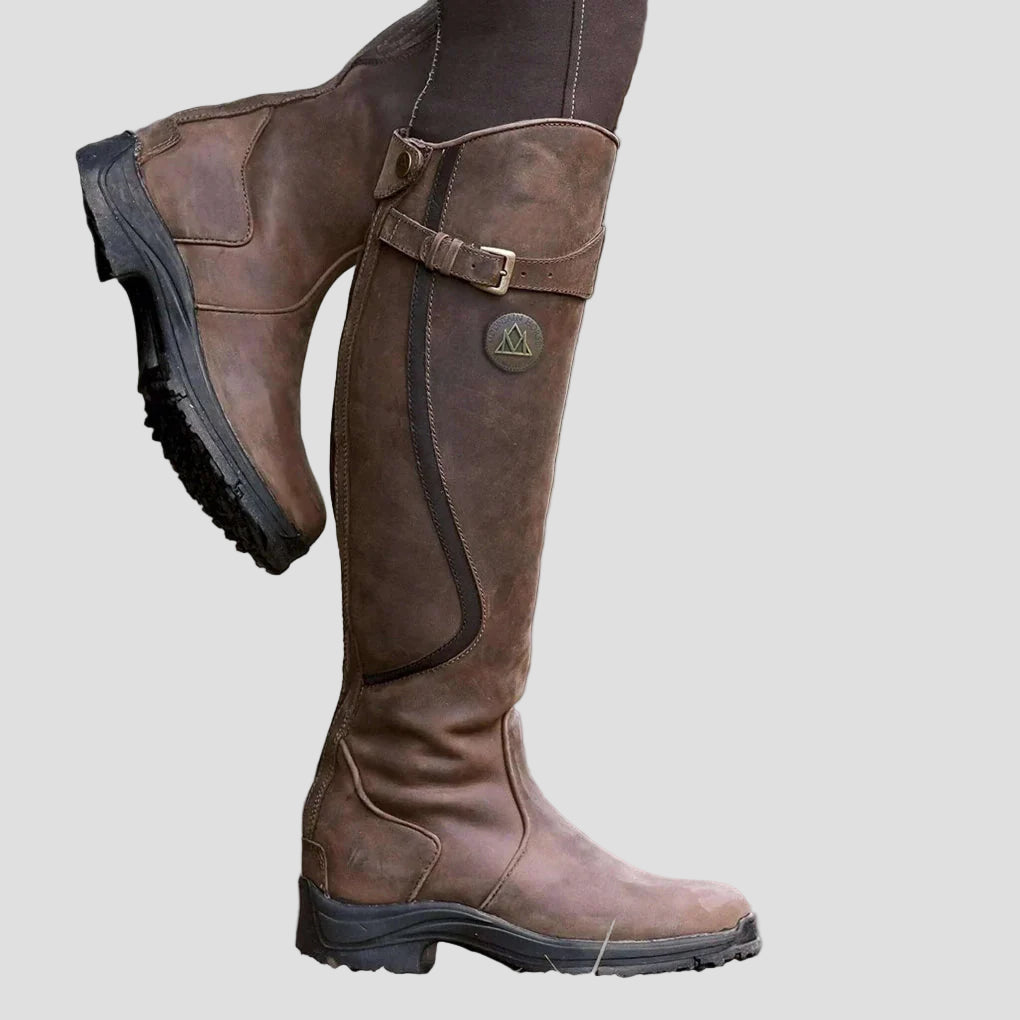 Leather Knee High Boots for Women