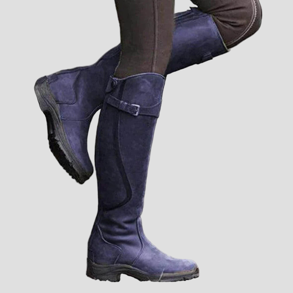 Leather Knee High Boots for Women