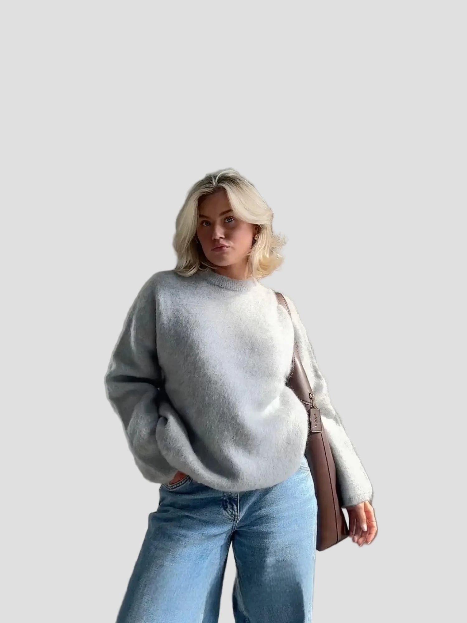 Soft Mohair Oversized Sweater for Women