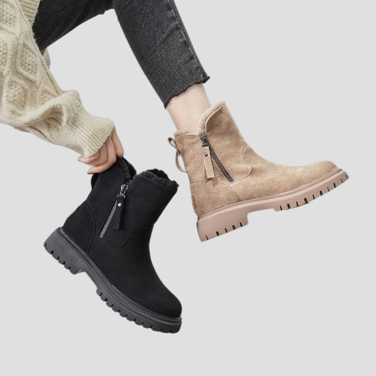 Waterproof Winter Boots for Women with Anti-Slip Outsole