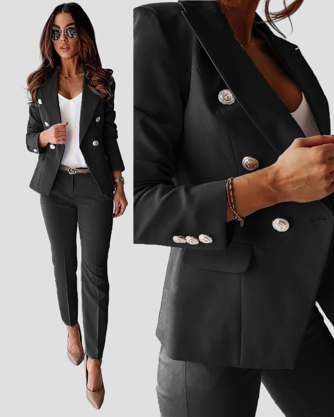 Women’s Blazer & Trouser Set – Chic Two-Piece Suit