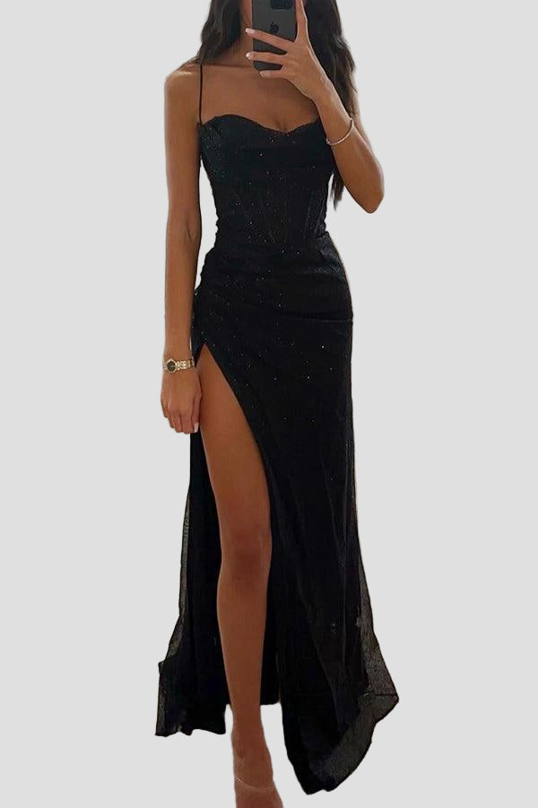 Women's Chique Maxi Dress with Corset Top