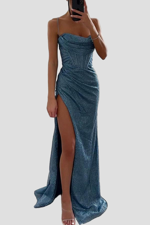 Women's Chique Maxi Dress with Corset Top