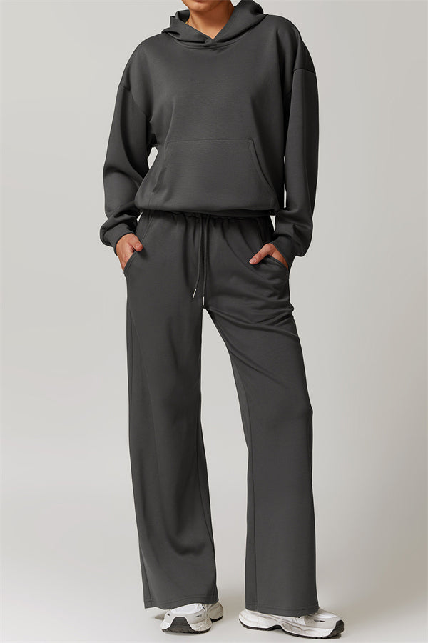 Straight-Leg Sweatpants with Side Pockets