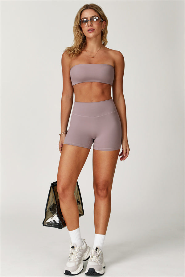 Strapless Anti-Slip Bandeau Sports Bra
