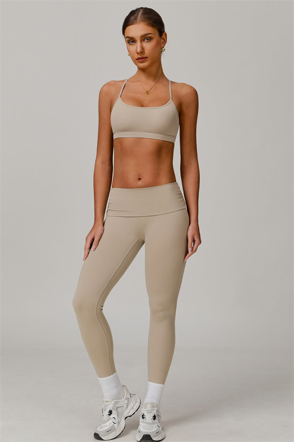 Stylish Crisscross Back Sports Bra
