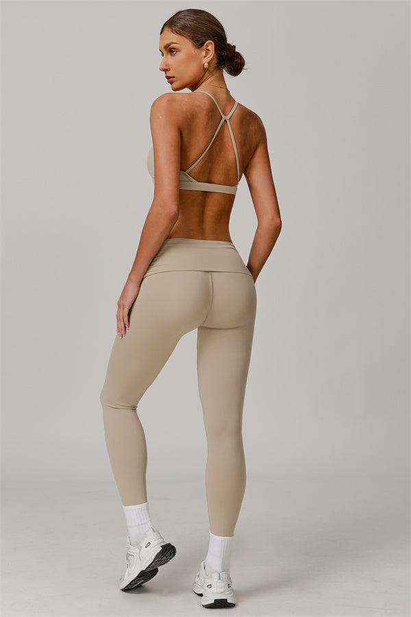 Stylish Crisscross Back Sports Bra