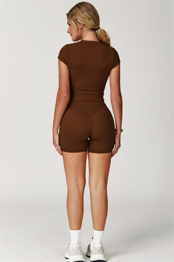High-Waisted Contour Performance Shorts