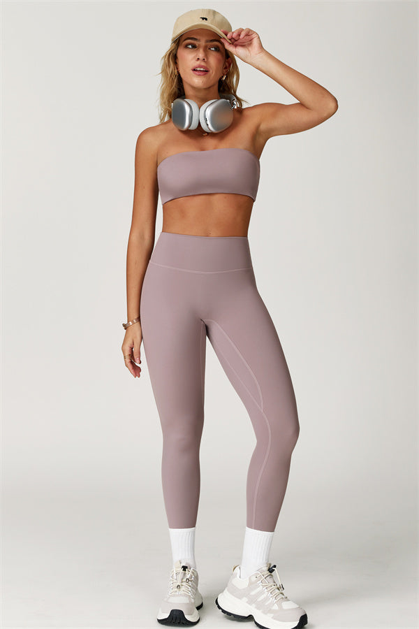 Strapless Anti-Slip Bandeau Sports Bra