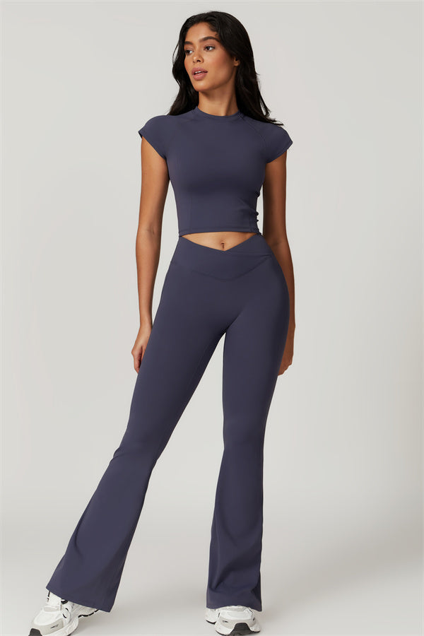 Flared High-Waist Sculpting Leggings