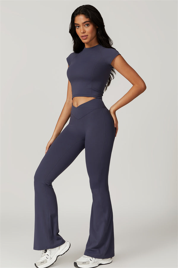 Flared High-Waist Sculpting Leggings