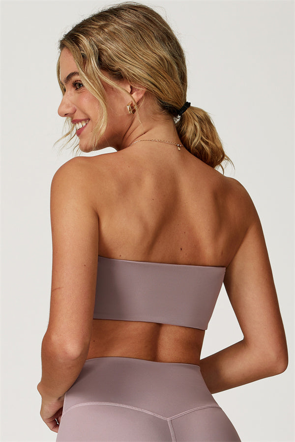 Strapless Anti-Slip Bandeau Sports Bra