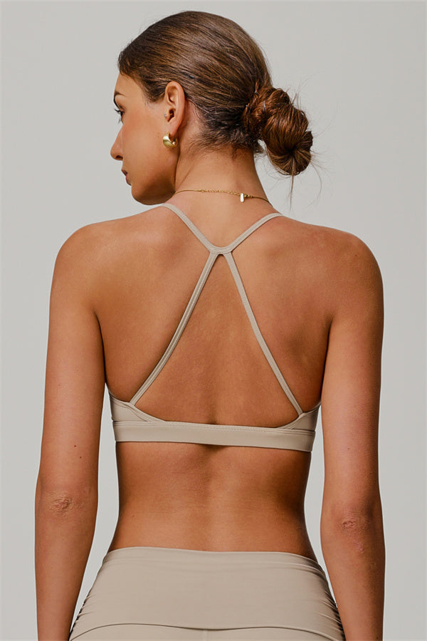 Stylish Crisscross Back Sports Bra