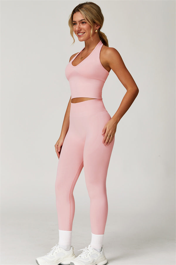 Halter Neck Sculpt Set – Seamless 2-Piece