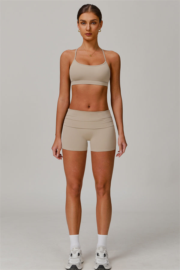 Stylish Crisscross Back Sports Bra