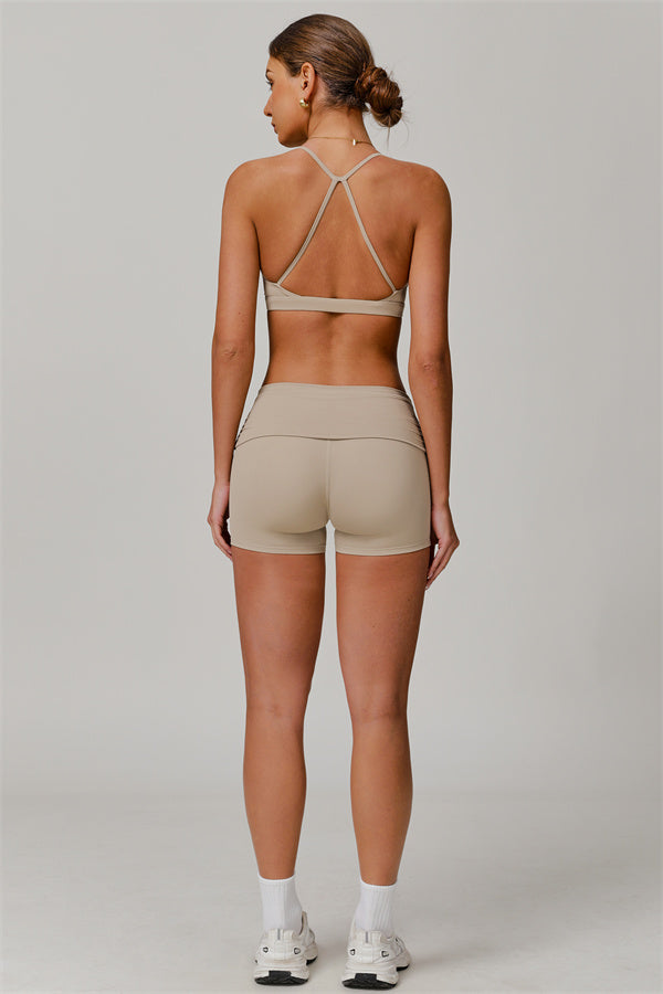 Stylish Crisscross Back Sports Bra