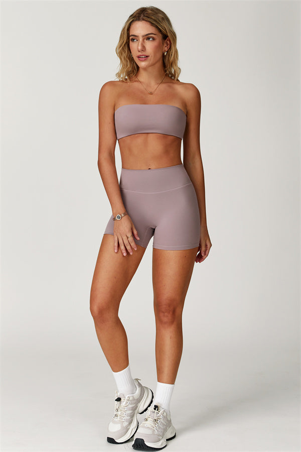 Strapless Anti-Slip Bandeau Sports Bra