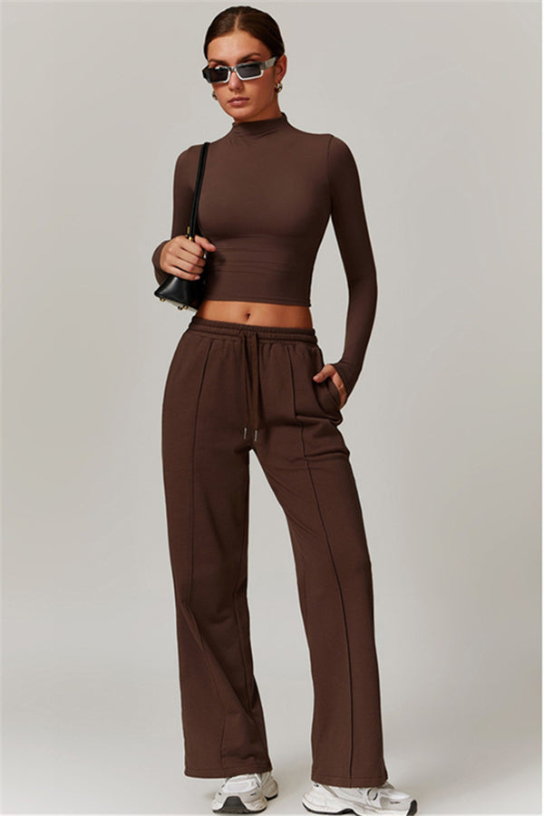 Straight-Leg & Wide-Leg Sweatpants with Drawstring