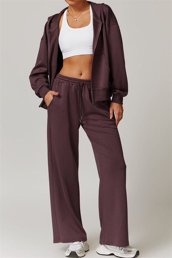 Straight-Leg Sweatpants with Side Pockets