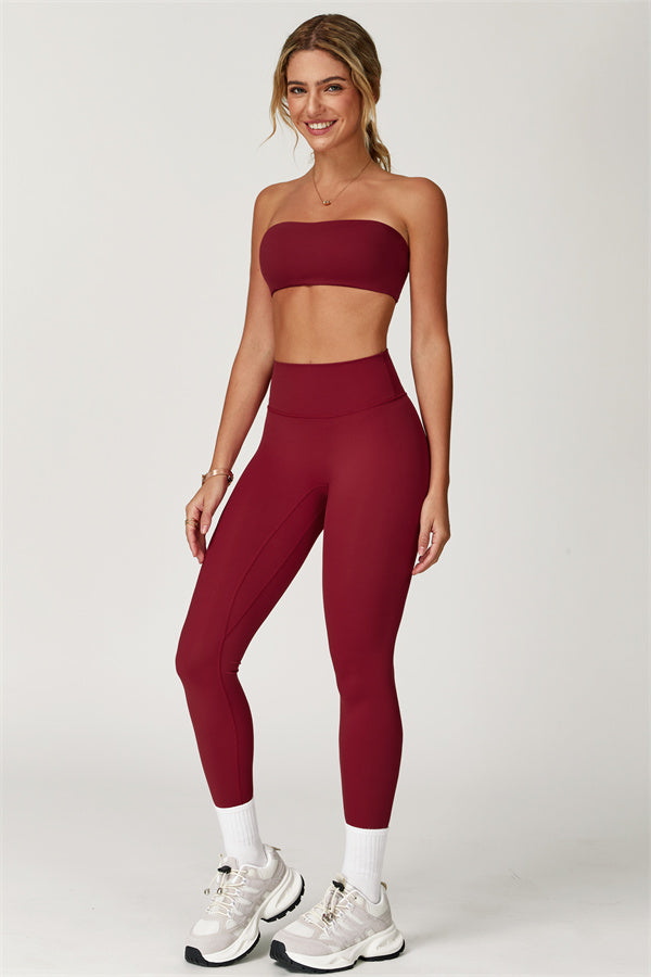Strapless Anti-Slip Bandeau Sports Bra