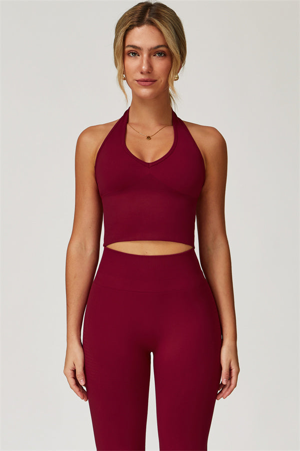 Halter Neck Sculpt Set – Seamless 2-Piece
