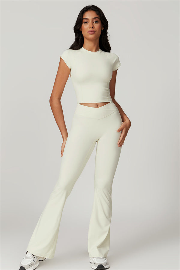 Flared High-Waist Sculpting Leggings