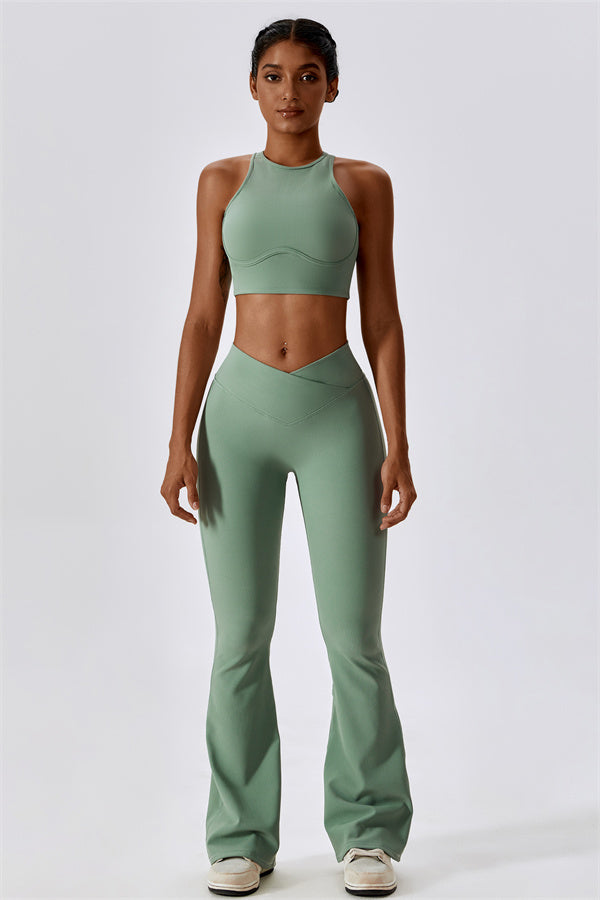 Flared High-Waist Sculpt Leggings