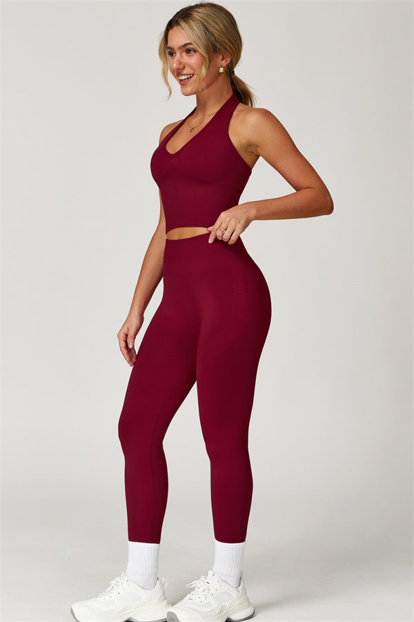 Halter Neck Sculpt Set – Seamless 2-Piece