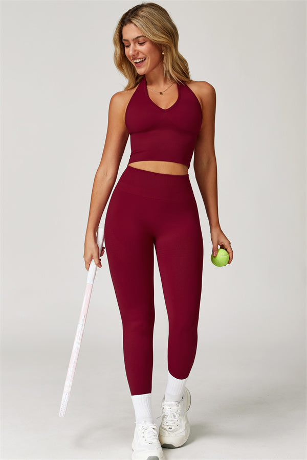 Halter Neck Sculpt Set – Seamless 2-Piece