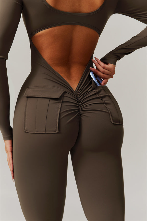 Curve-Enhancing Utility Jumpsuit
