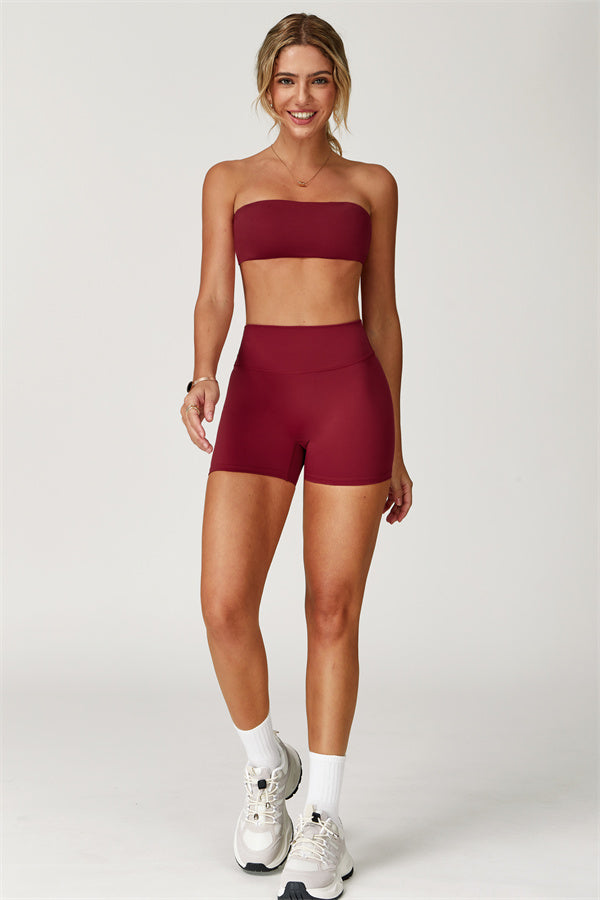 Strapless Anti-Slip Bandeau Sports Bra