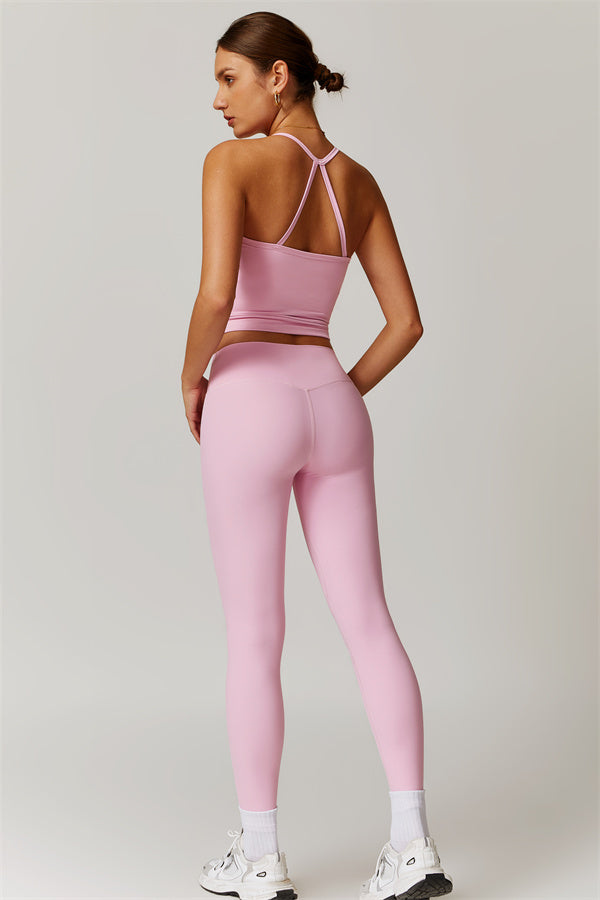 Crisscross Back Sculpting Crop Vest