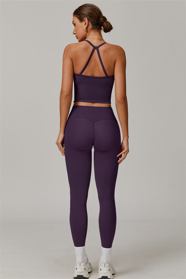Crisscross Back Sculpting Crop Vest