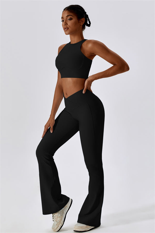 Flared High-Waist Sculpt Leggings