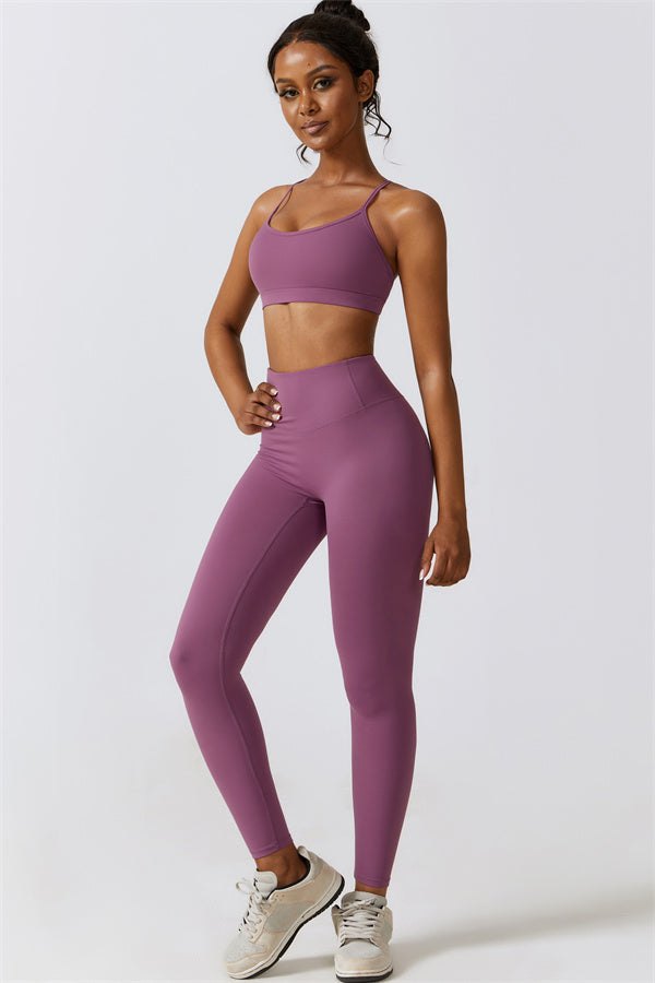 Stylish Crisscross Back Sports Bra
