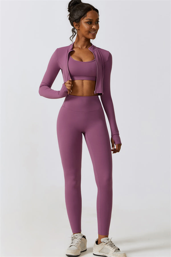 Seamless Performance Activewear 3-Piece Set