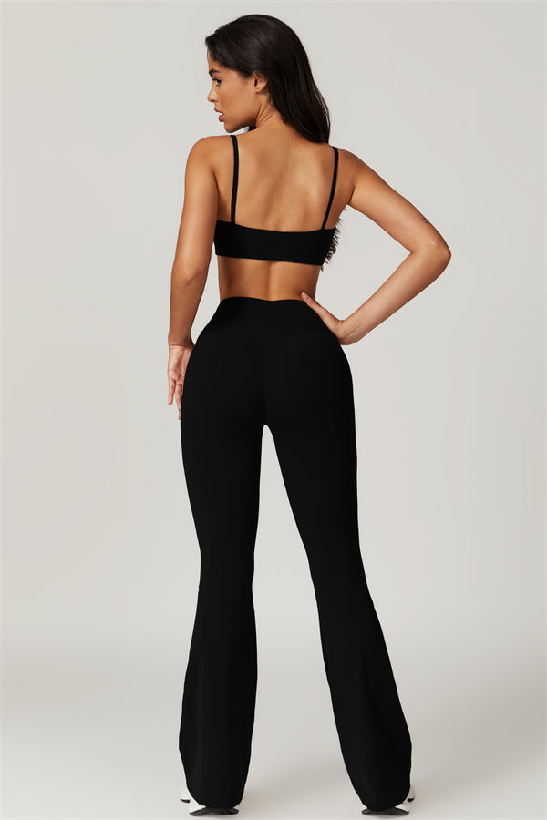Flared High-Waist Sculpting Leggings
