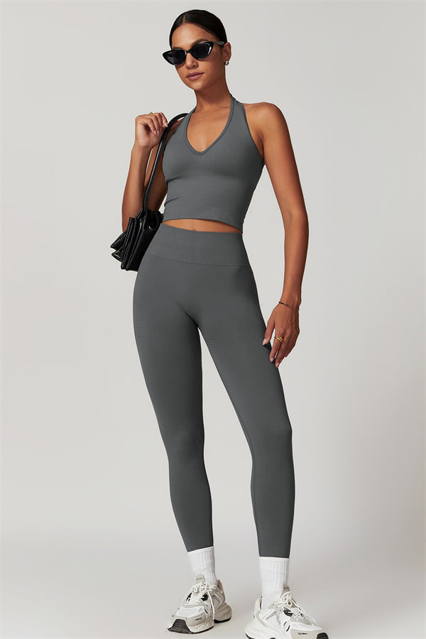 Halter Neck Sculpt Set – Seamless 2-Piece