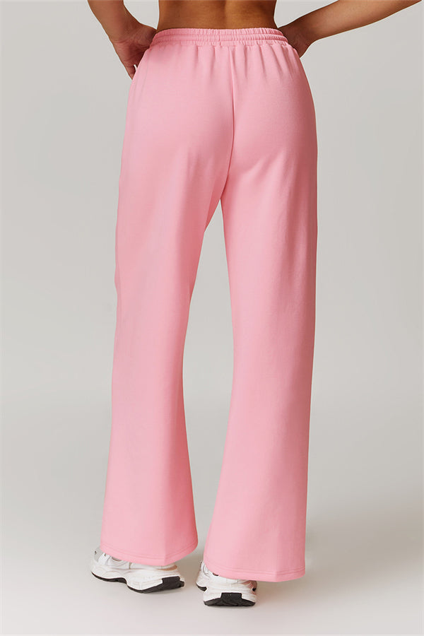 Straight-Leg Sweatpants with Side Pockets