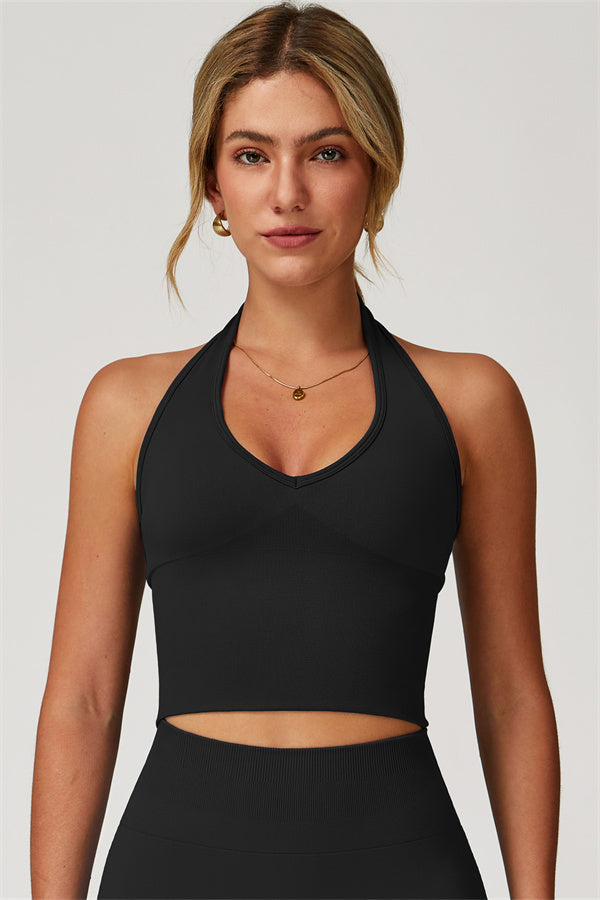 SculptFit Cut-Out Halter Top