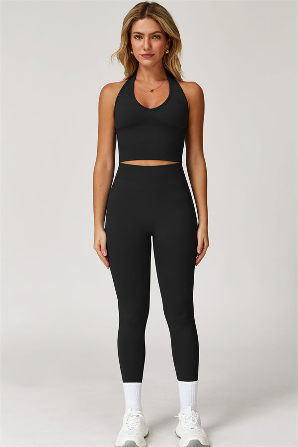 Halter Neck Sculpt Set – Seamless 2-Piece