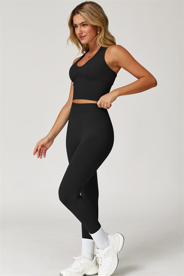 Halter Neck Sculpt Set – Seamless 2-Piece
